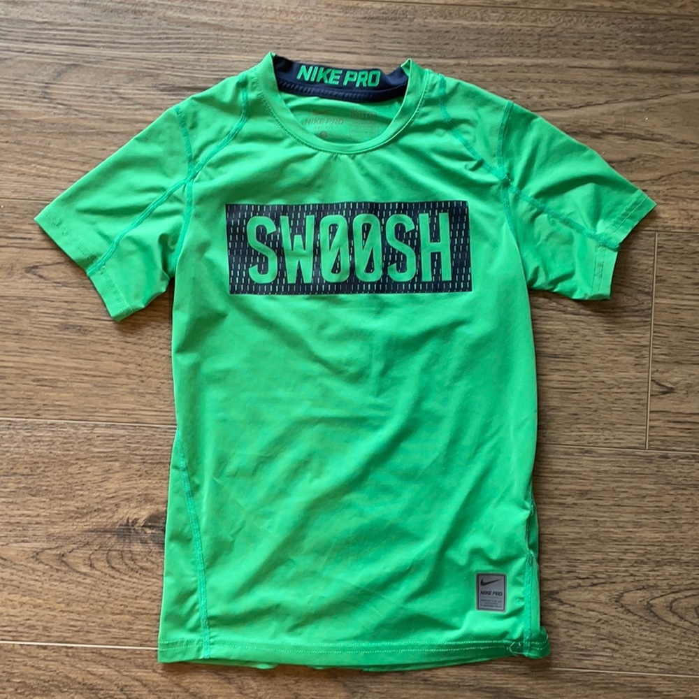 Green Nike Pro Shirt